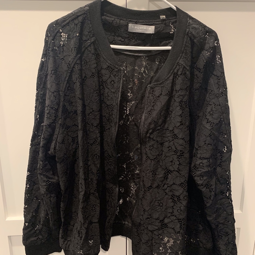 Lace bomber jacket/blazer